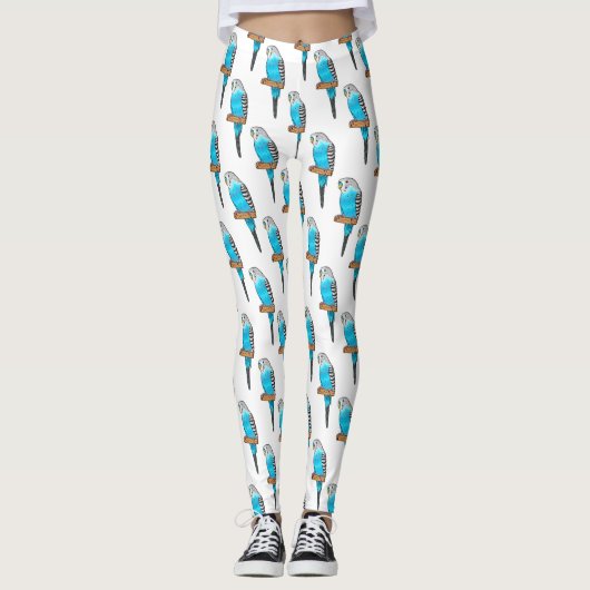 Blauwe cartoon leggings (Voorkant)