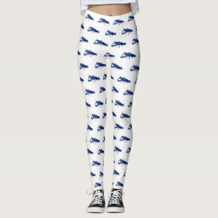 Blauwe cartoon leggings