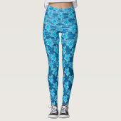 Blauwe Cartoon Leggings (Voorkant)