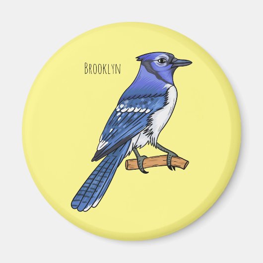 Blauwe cartoon magneet (Voorkant)