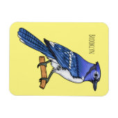 Blauwe cartoon magneet (Horizontaal)
