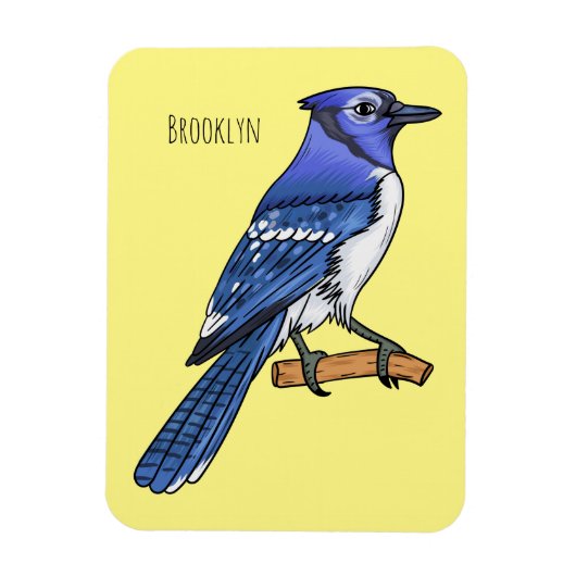 Blauwe cartoon magneet (Verticaal)