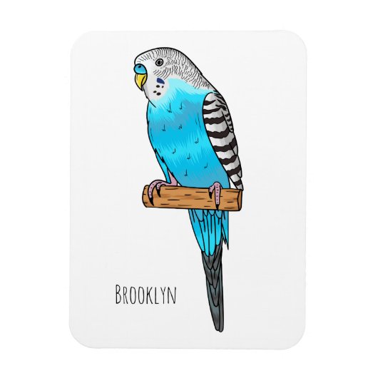 Blauwe cartoon magneet (Verticaal)