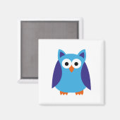 Blauwe cartoon magneet (Voorkant / Achterkant)