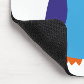 Blauwe cartoon muismat (Hoek)