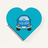 Blauwe cartoon notitieboek (Voorkant)