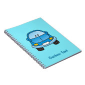 Blauwe cartoon notitieboek (Rechterzijde)