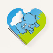 Blauwe Cartoon Notitieboek (Voorkant)