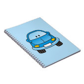 Blauwe cartoon notitieboek (Rechterzijde)