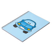 Blauwe cartoon notitieboek (Linkerzijde)