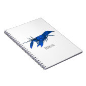Blauwe cartoon notitieboek (Rechterzijde)