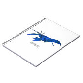 Blauwe cartoon notitieboek (Linkerzijde)