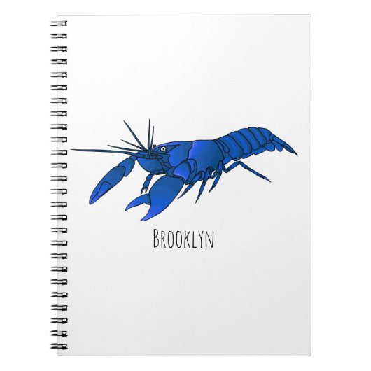 Blauwe cartoon notitieboek (Voorkant)