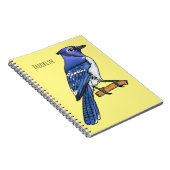 Blauwe cartoon notitieboek (Rechterzijde)