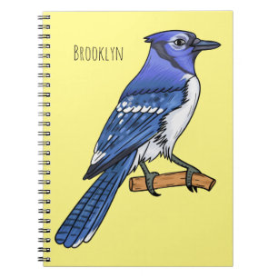 Blauwe cartoon notitieboek
