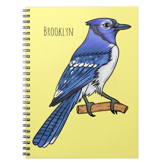 Blauwe cartoon notitieboek (Voorkant)