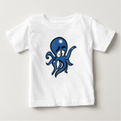 Blauwe Cartoon Octopus (Voorkant)