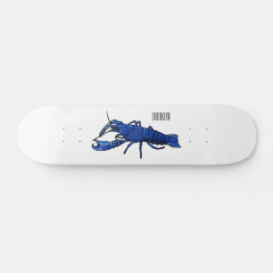 Blauwe cartoon persoonlijk skateboard