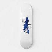 Blauwe cartoon persoonlijk skateboard (Voorkant)