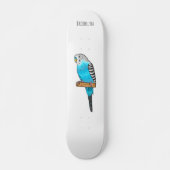 Blauwe cartoon persoonlijk skateboard (Voorkant)