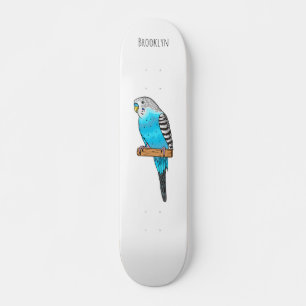 Blauwe cartoon persoonlijk skateboard