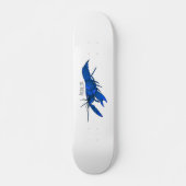 Blauwe cartoon persoonlijk skateboard (Voorkant)