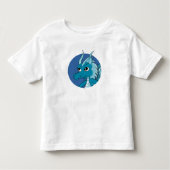 Blauwe cartoon peuter t-shirt (Voorkant)