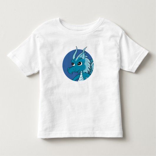 Blauwe cartoon peuter t-shirt (Voorkant)