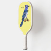 Blauwe cartoon pickleball paddle (Links)