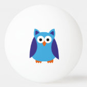 Blauwe cartoon pingpongbal (Voorkant)