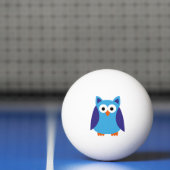 Blauwe cartoon pingpongbal (Net)