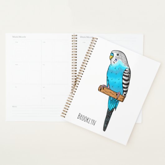 Blauwe cartoon planner (Display)