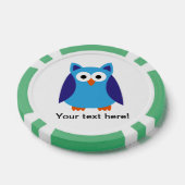 Blauwe cartoon poker chips (Enkel)