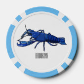 Blauwe cartoon poker chips (Achterkant)