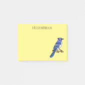 Blauwe cartoon post-it® notes (Voorkant)