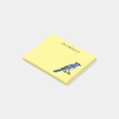 Blauwe cartoon post-it® notes (Schuin)