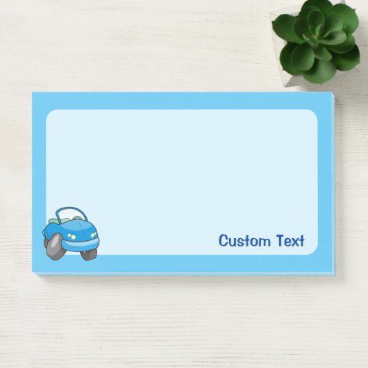 Blauwe Cartoon Post-it® Notes (Kantoor)