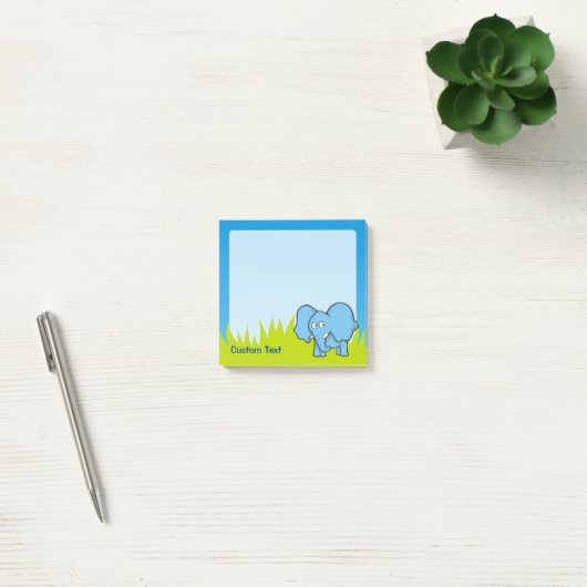 Blauwe Cartoon Post-it® Notes (Kantoor)