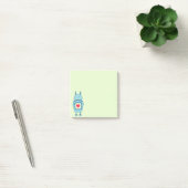 Blauwe Cartoon robot met hart Post-it® Notes (Kantoor)