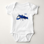 Blauwe cartoon romper (Voorkant)