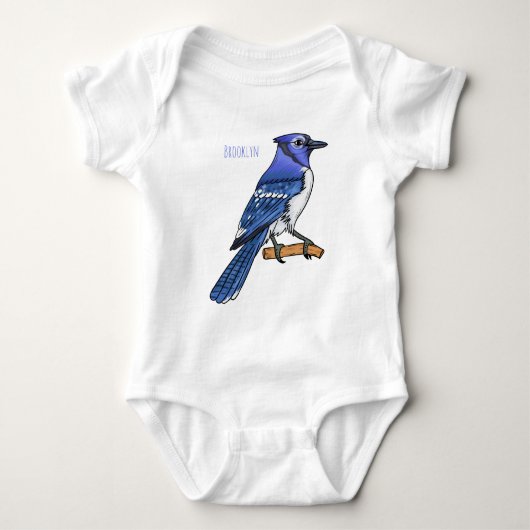 Blauwe cartoon romper (Voorkant)