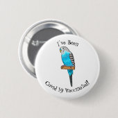 Blauwe cartoon ronde button 5,7 cm (Voorkant /achterkant)