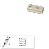 Blauwe cartoon rubberstempel (Gestempeld)