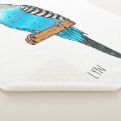 Blauwe cartoon sherpa deken (3/4)