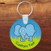 Blauwe Cartoon Sleutelhanger (Voorkant)