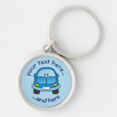 Blauwe cartoon sleutelhanger (Voorkant)