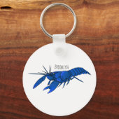 Blauwe cartoon sleutelhanger (Voorkant)