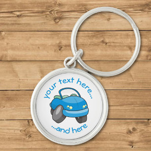 Blauwe Cartoon Sleutelhanger