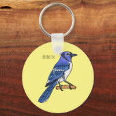 Blauwe cartoon sleutelhanger (Voorkant)