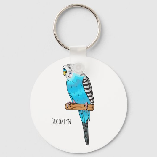 Blauwe cartoon sleutelhanger (Voorkant)